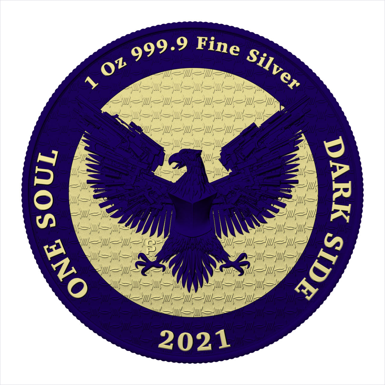 Dark Side 2021 1 Soul Liberator Superheroes 1 Oz Silver Round Batman