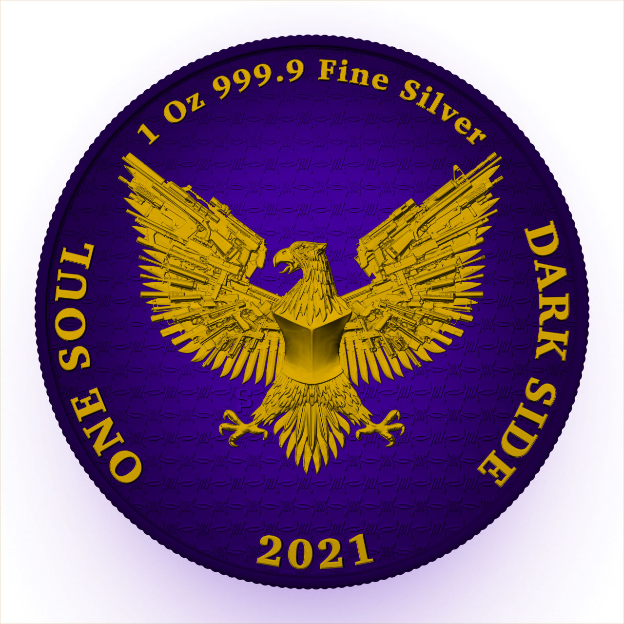 Dark Side 2021 1 Soul Liberator Superheroes 1 Oz Silver Round Black Panther