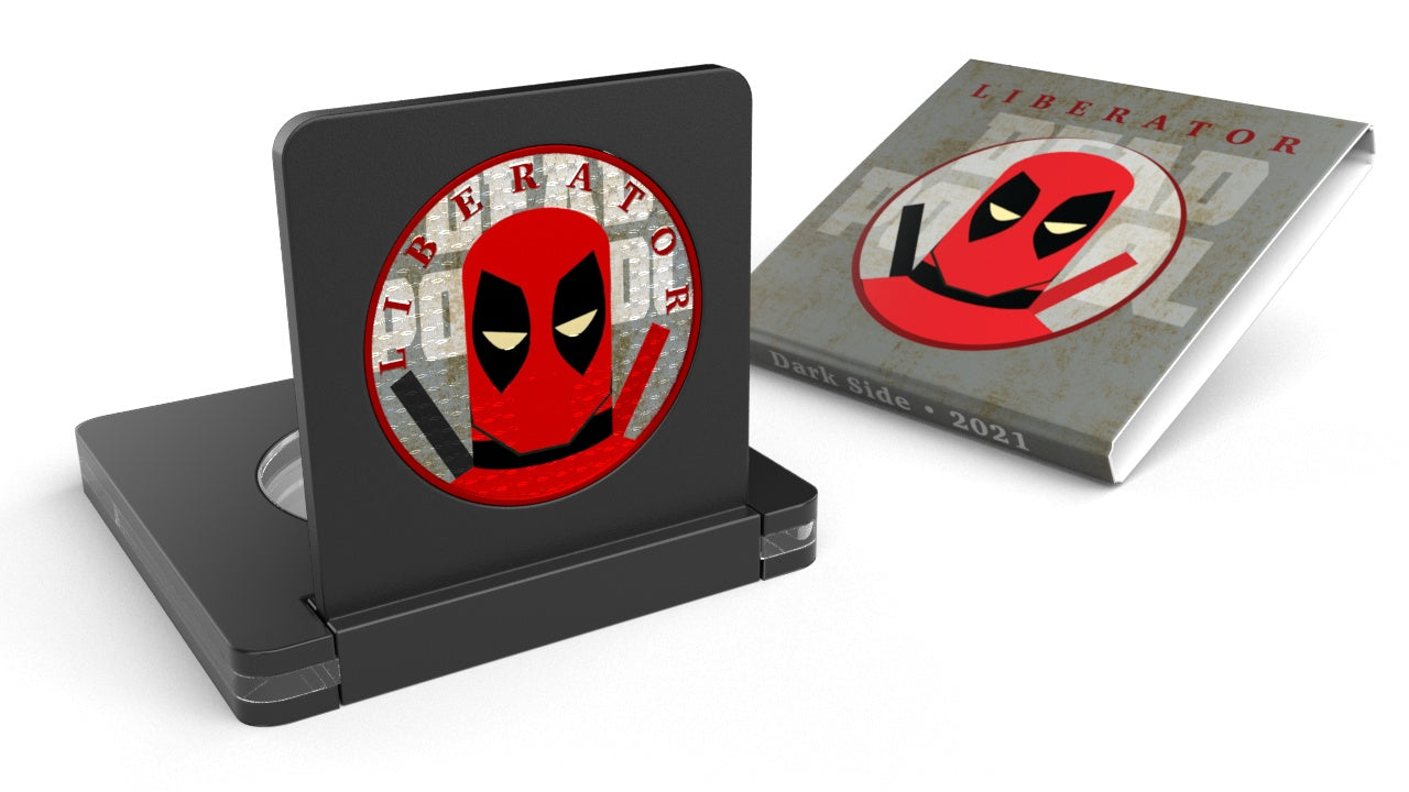 Dark Side 2021 1 Soul Liberator Superheroes 1 Oz Silver Round Deadpool