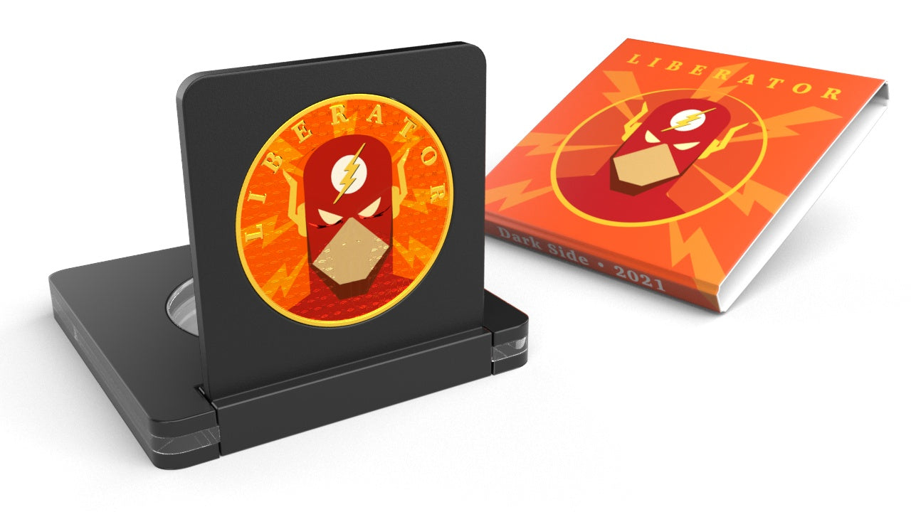 Dark Side 2021 1 Soul Liberator Superheroes 1 Oz Silver Round Flash