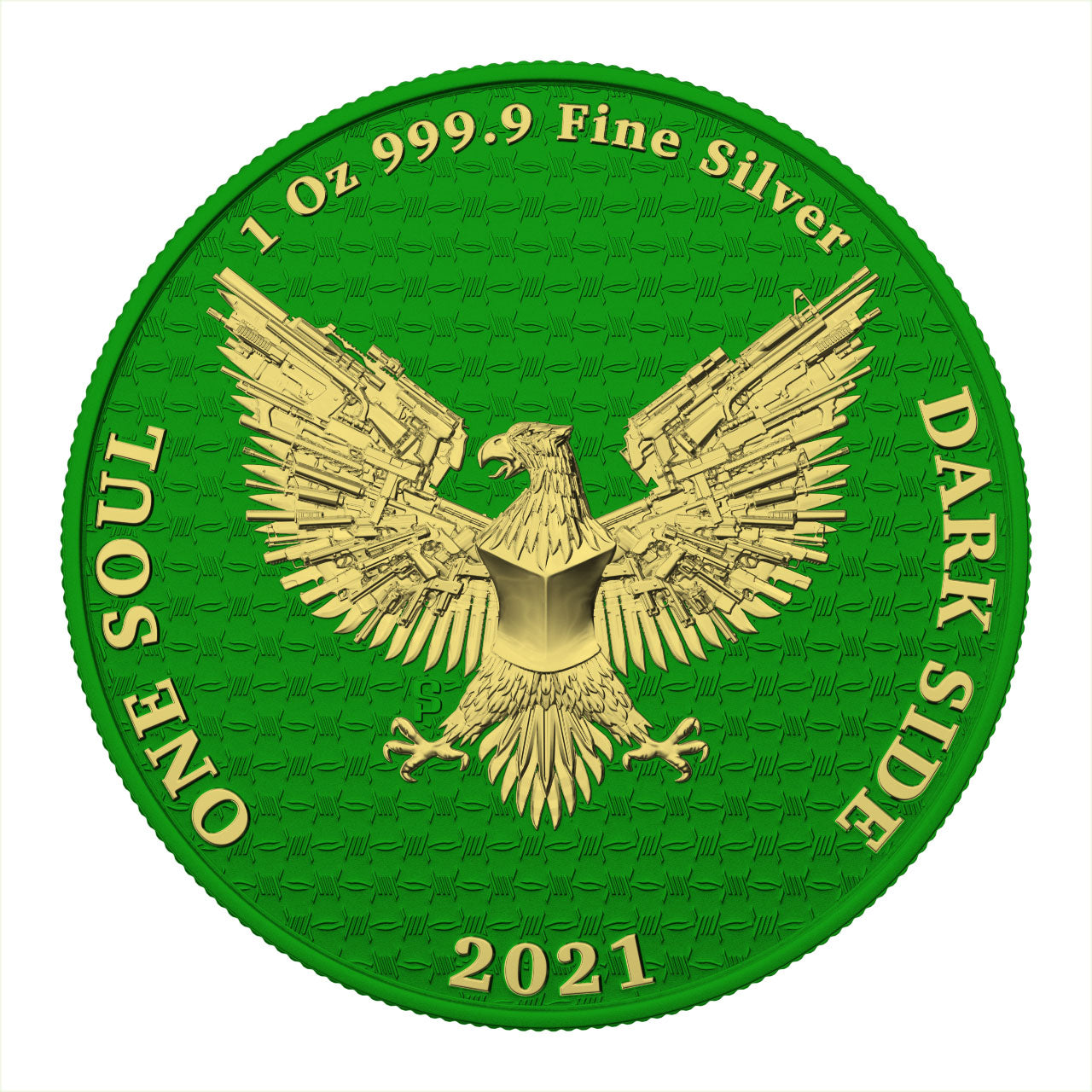 Dark Side 2021 1 Soul Liberator Superheroes 1 Oz Silver Round Green Lantern