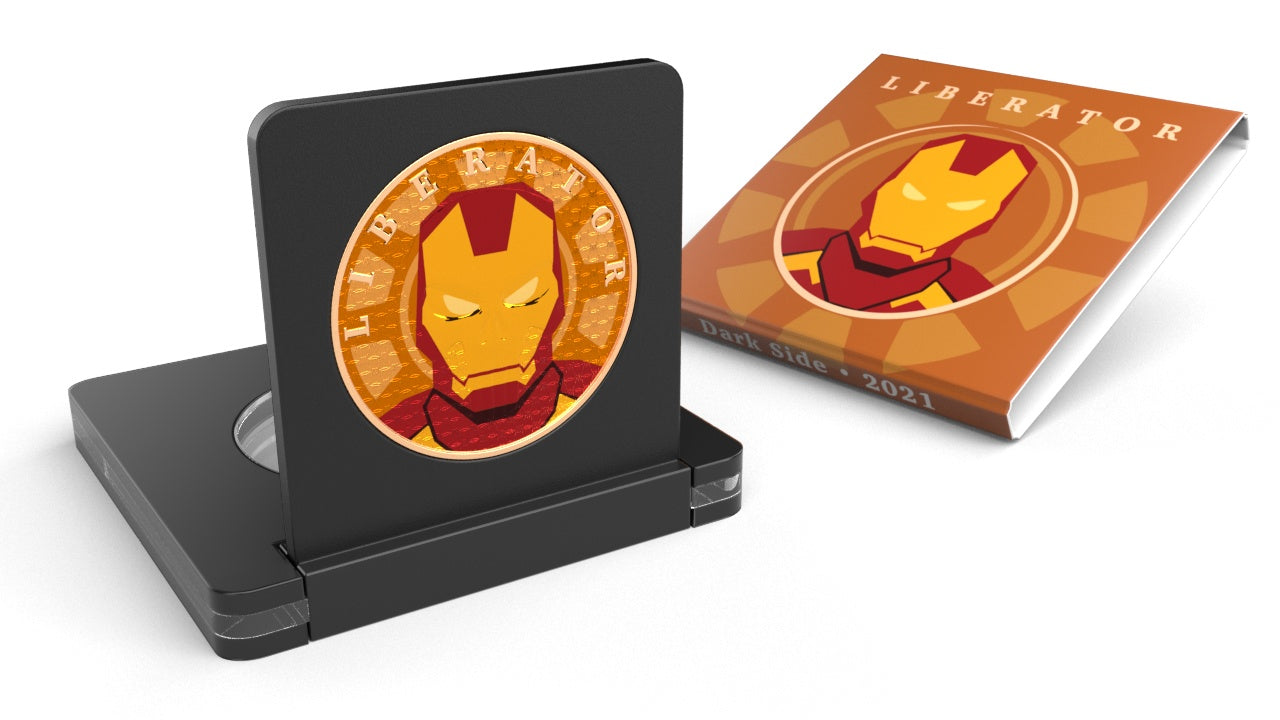 Dark Side 2021 1 Soul Liberator Superheroes 1 Oz Silver Round Iron Man