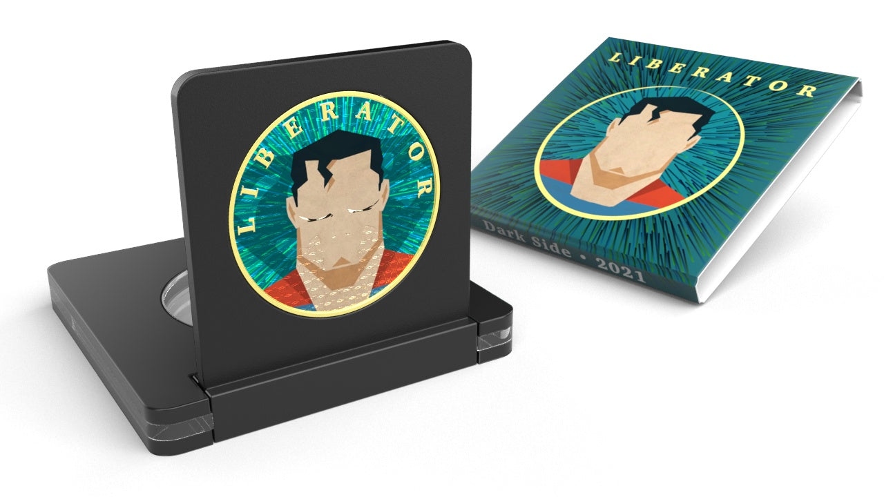 Dark Side 2021 1 Soul Liberator Superheroes 1 Oz Silver Round Superman