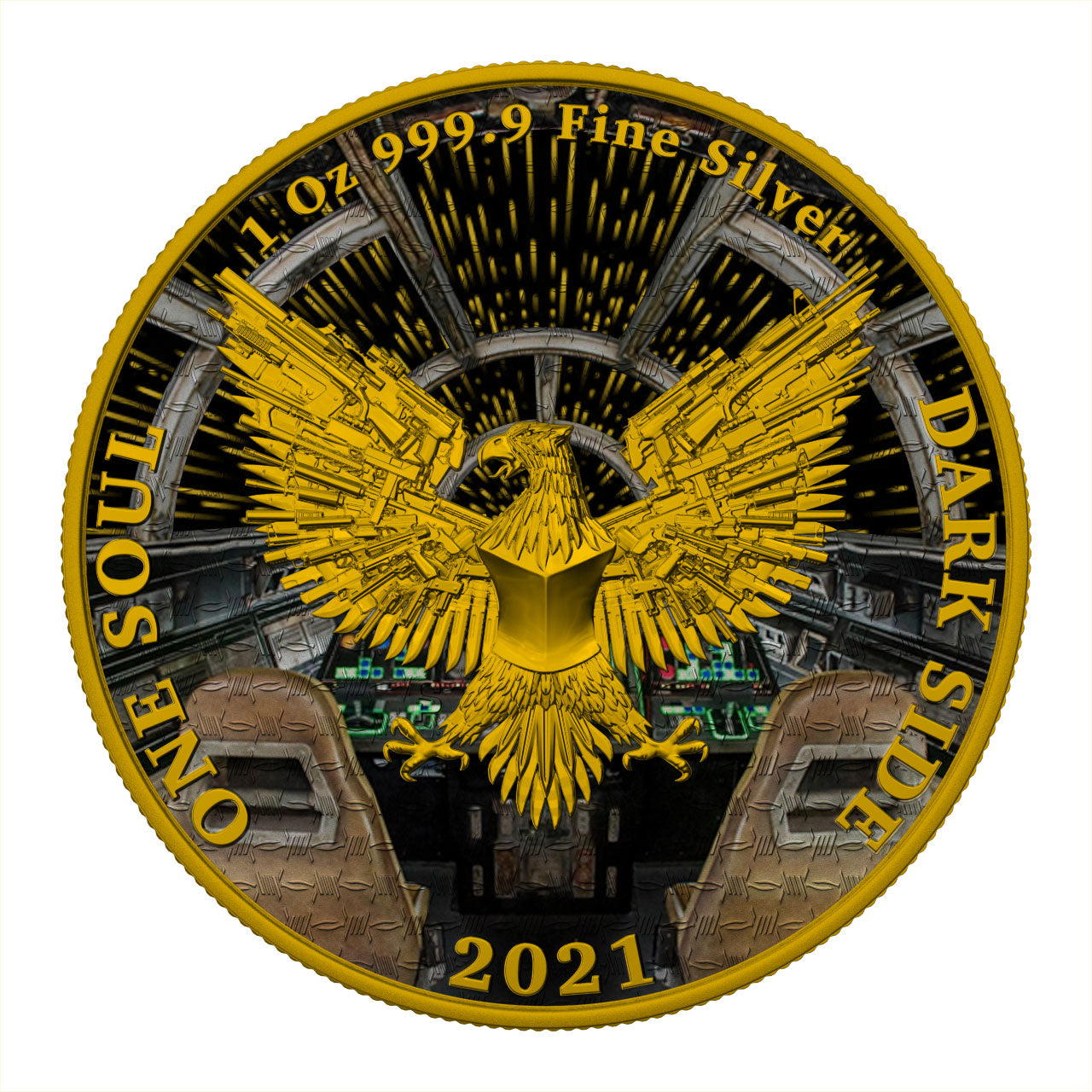 Dark Side 2021 1 Soul Liberator Superheroes 1 Oz Silver Round Chewbacca