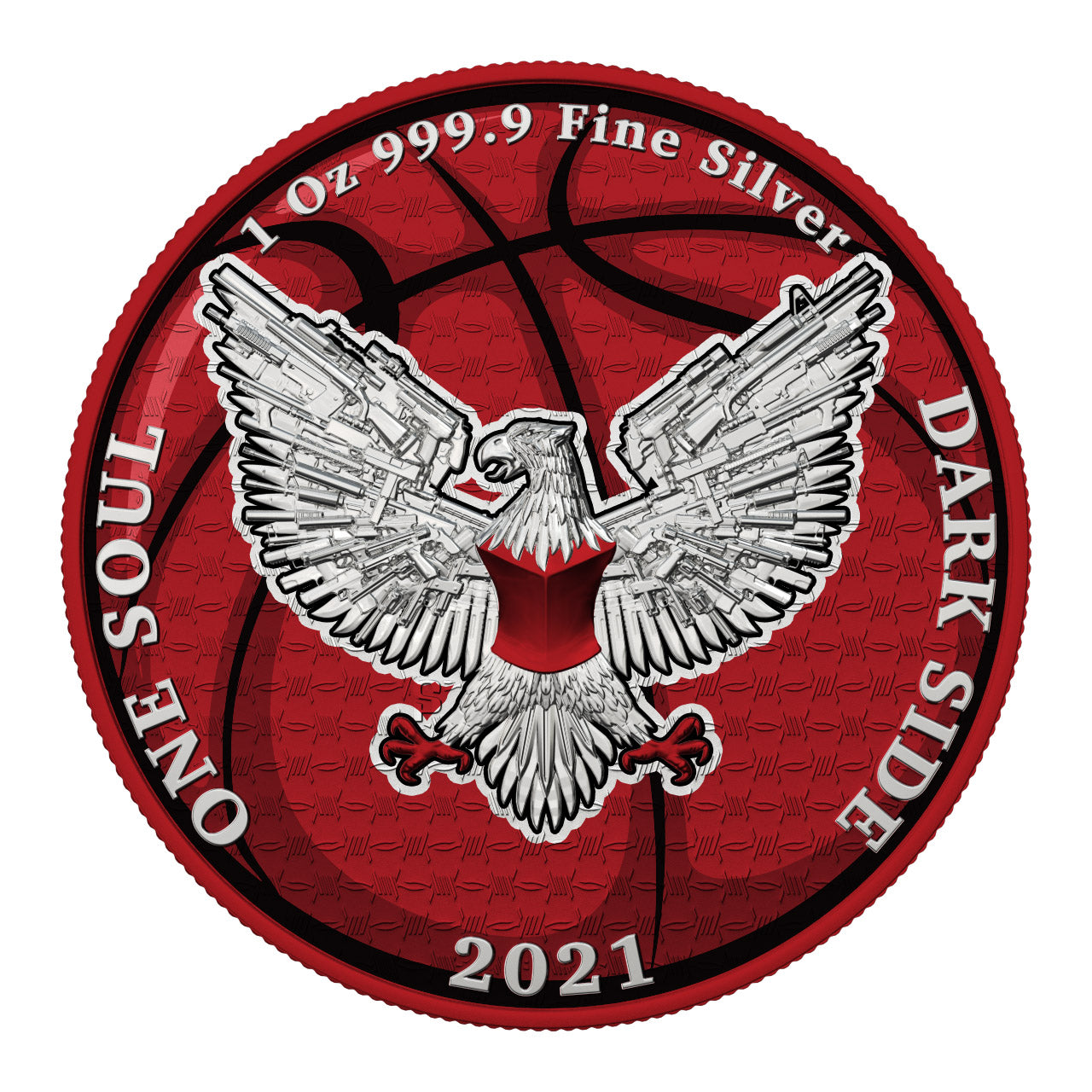 Dark Side 2021 1 Soul Liberator Superheroes 1 Oz Silver Round Chicago Bulls