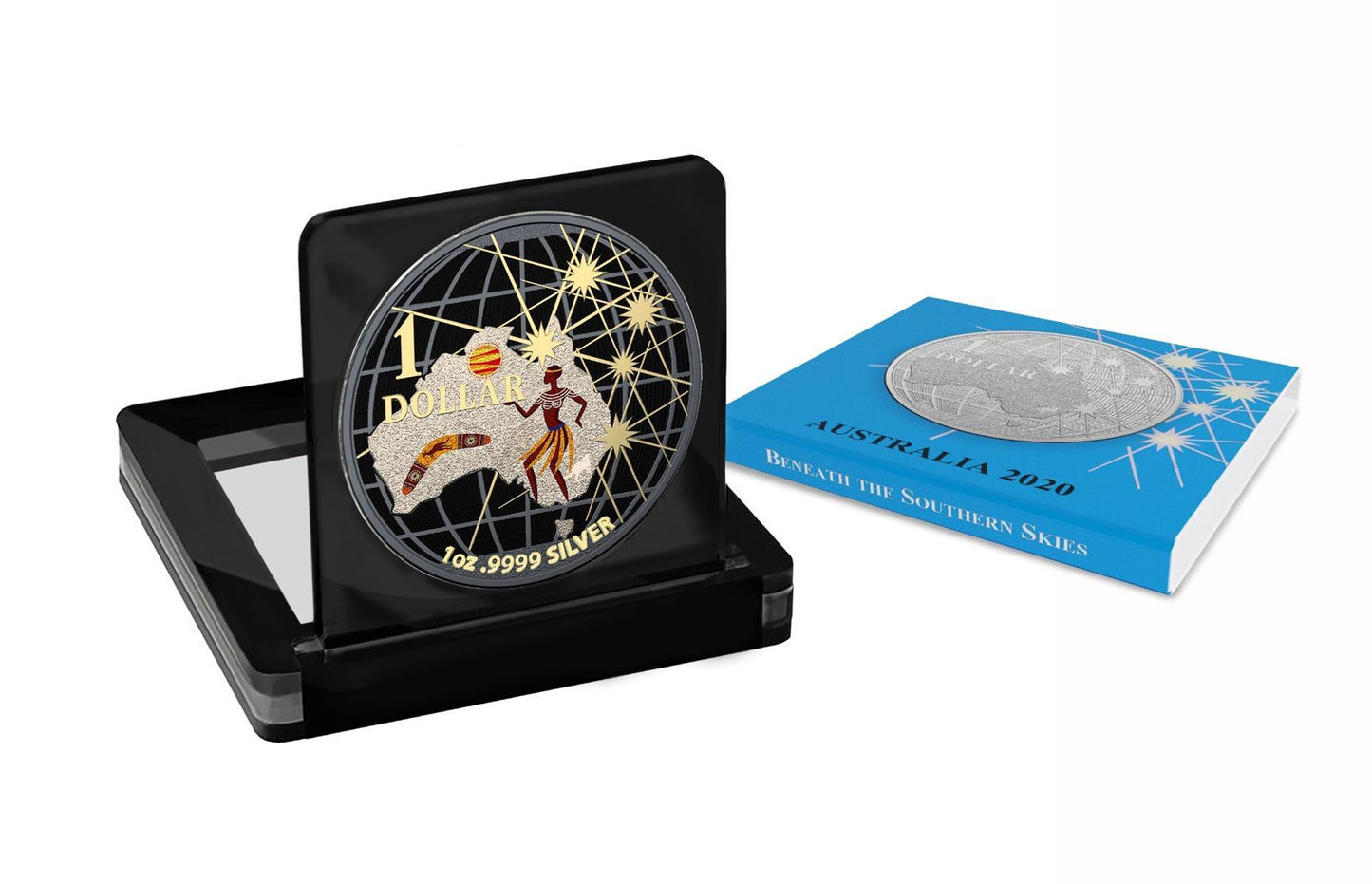 Australia 2020 1$ - Beneath the Southern Skies - Aboriginal - 1 Oz Silver Coin