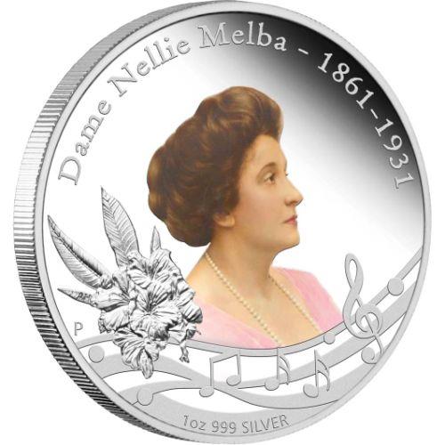 Australia 2011 1$ Dame Nellie Melba 1 Oz Silver Coin