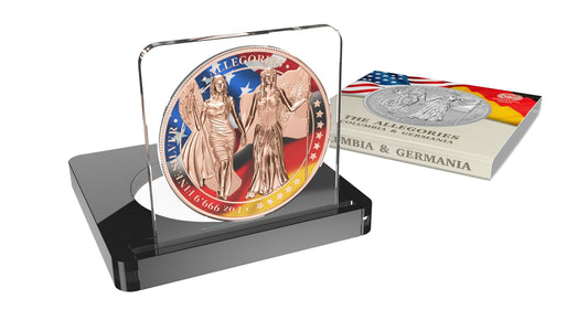 Germania 2019 5 Mark Allegories Columbia 1 Oz Silver Coin Flag Edition