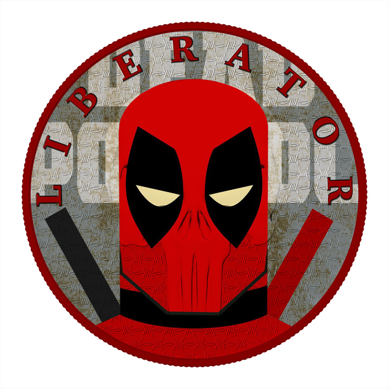 Dark Side 2021 1 Soul Liberator Superheroes 1 Oz Silver Round Deadpool