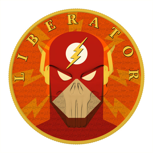 Dark Side 2021 1 Soul Liberator Superheroes 1 Oz Silver Round Flash