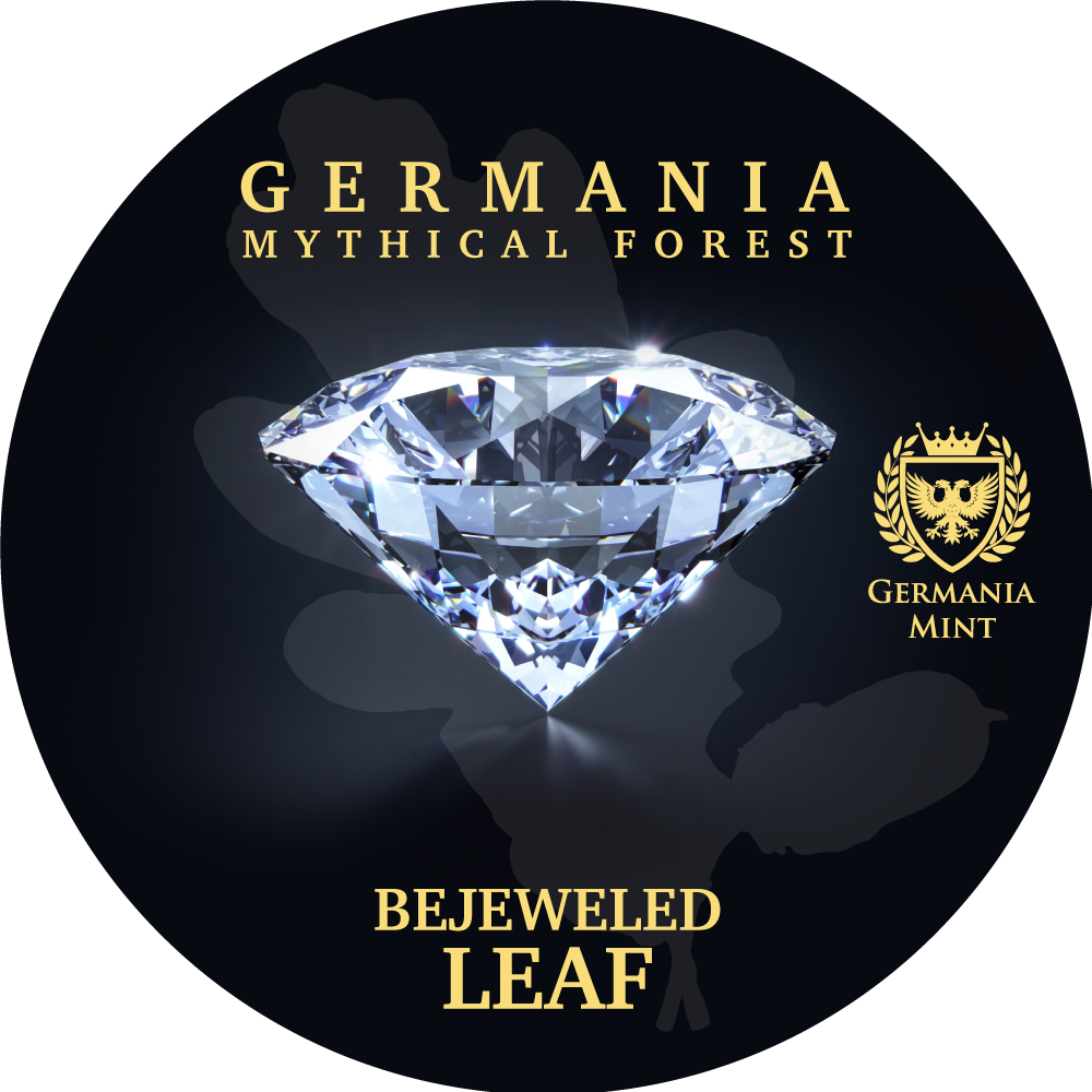 Germania 2019 5 Mark Oak Leaf 3D Leaf Series 1 Oz Colored Silver Coin Autumn