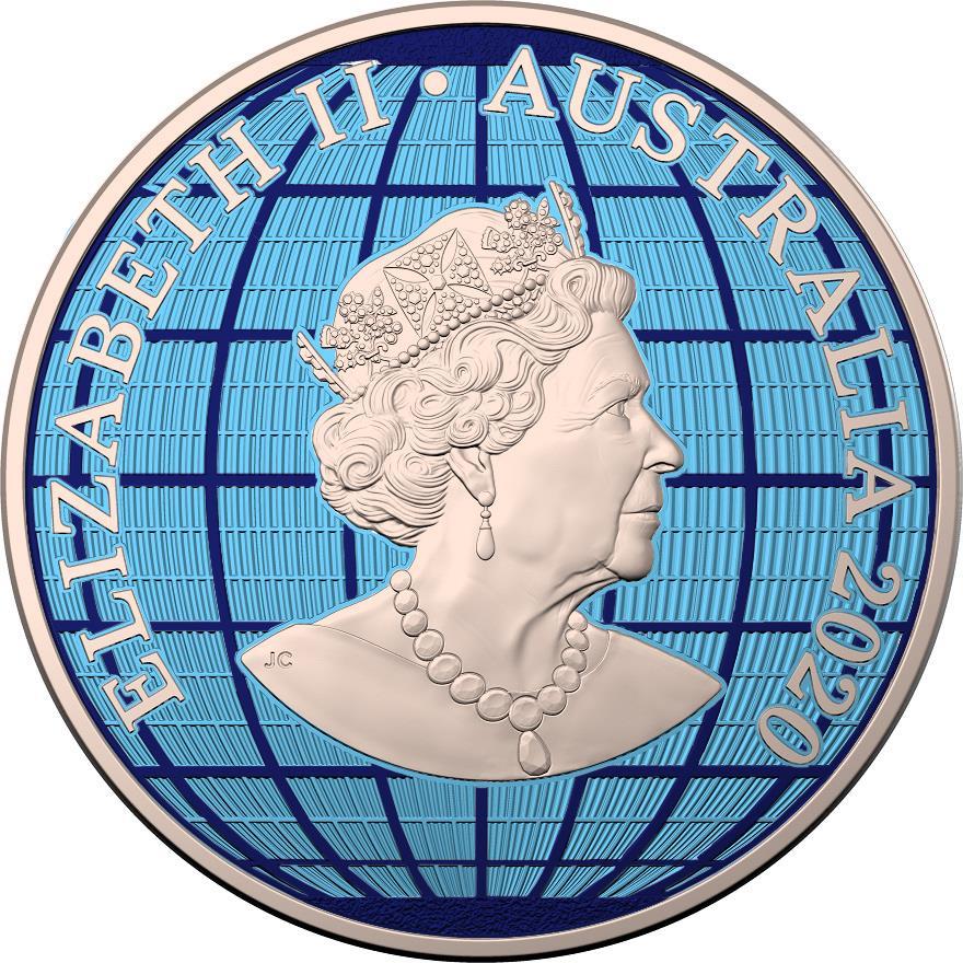 Australia 2020 1$ - Beneath the Southern Skies - Opal Holo - 1 Oz Silver Coin