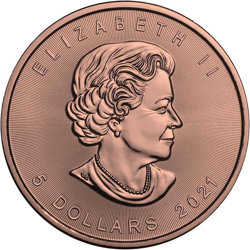 Canada 2021 5$ Maple Leaf Big Family 1 Oz Colored Silver Coin with 3D Insert Pink
