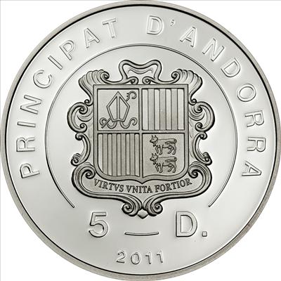 Andorra 2011 5 Dinners 25g Bon Nadal Silver Coin