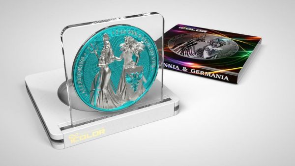 Germania 2019 5 Mark The Allegories i-Color Edition - Sea Wave 1 Oz Silver Coin