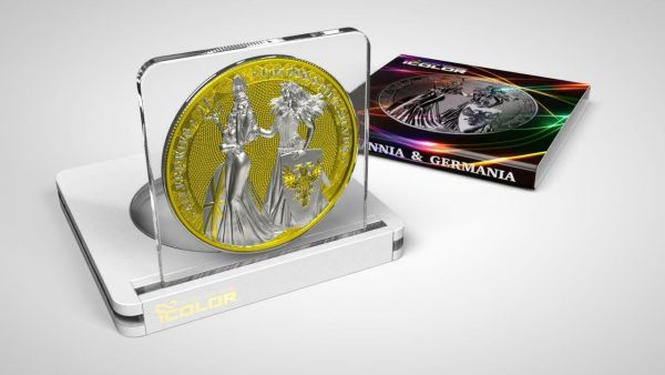 Germania 2019 5 Mark The Allegories i-Color Edition - Yellow 1 Oz Silver Coin